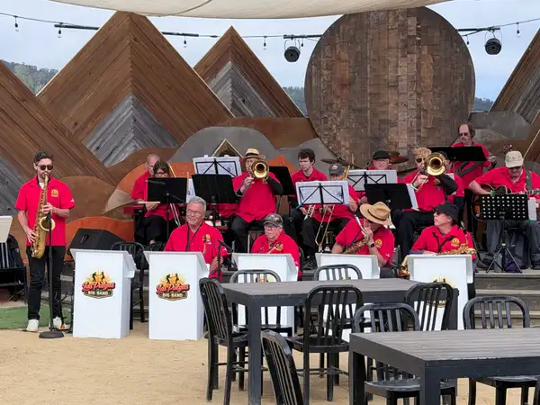 Tenor Saxophonist Alessandro Rossi and Las Pulgas Big Band at Old Princeton Landing in Half Moon Bay