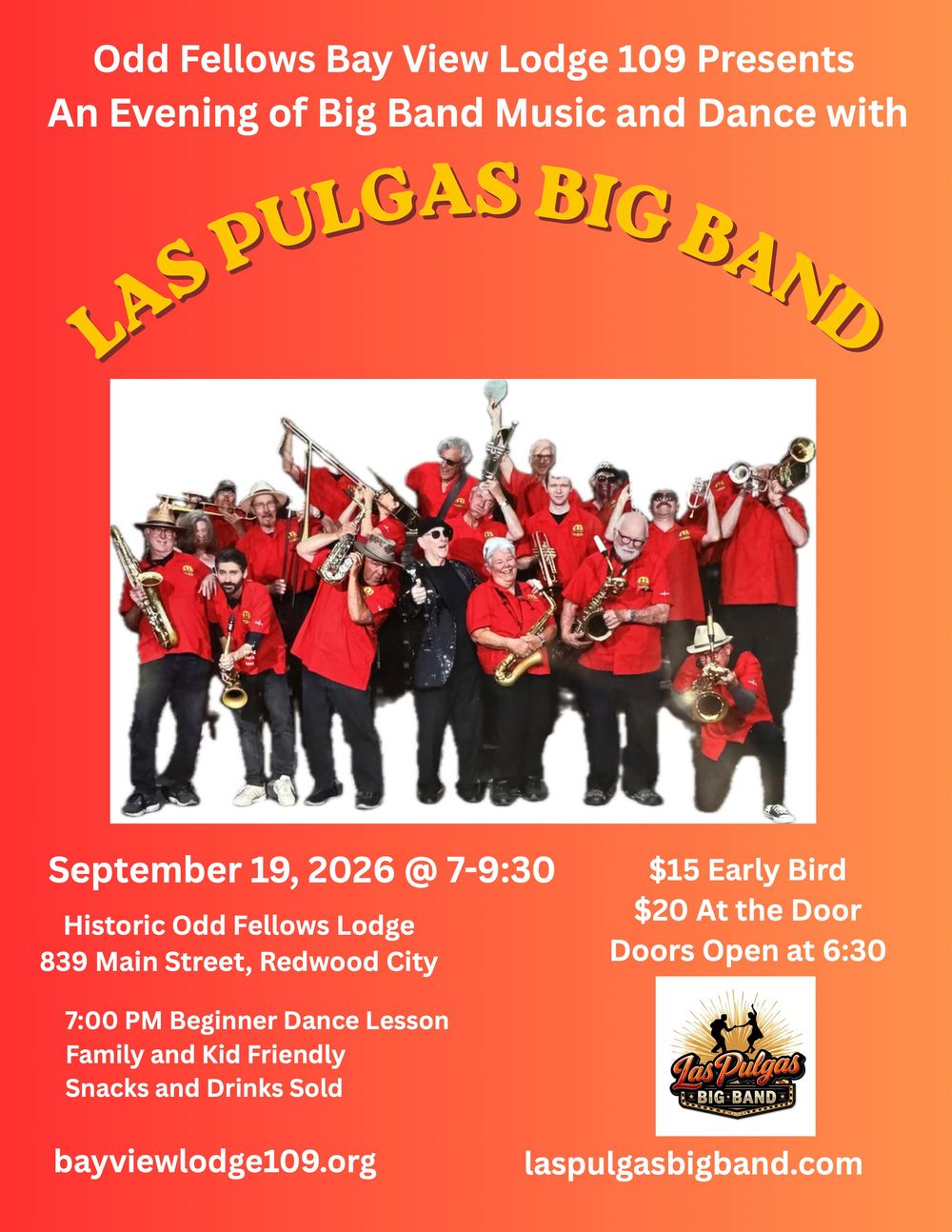Dance at Odd Fellows Bayview Lodge at Redwood City Odd Fellows Bayview Lodge